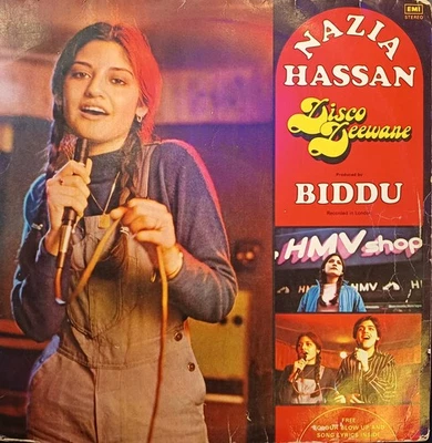 Disco Deewane Nazia Hassan Biddu LP Record Rare Vinyl 1981 Bollywood Indian EX - Image 1 of 2