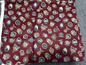 2 Prints Golf Theme Clubs Balls vintage Logos Bundle Cotton Quilt Fabric Mancave - Picture 1 of 2