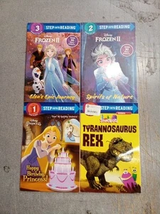 Disney Step Into Reading Lot Of 4 Stickers Inside(Paperback) - Picture 1 of 12