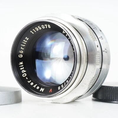 :Meyer Optik Primoplan 58mm f/1.9 RED V (14 Blades) M42 Screw Mount Lens (5078) - Image 1 of 4