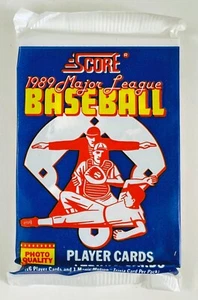 1989 Score Baseball Pack TWO A’s Showing Curt Young, Lance Blankenship Rookie RC - Picture 1 of 2