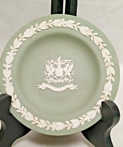 WEDGWOOD Schale leer Keksbeutel grün Wappen von London - Bild 1 von 5
