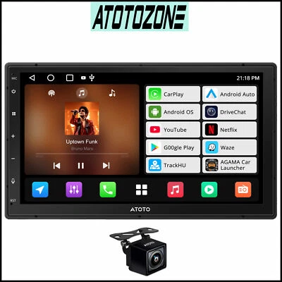 ATOTO A5L 7 Zoll 2DIN Autoradio Wireless Android Auto&CarPlay Bluetooth W/Kamera - Bild 1 von 4