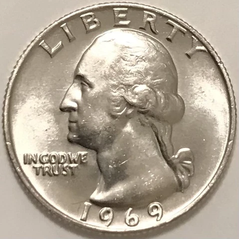 (40) 1969 Washington Quarter Roll Dollar Gem Bu Uncirculated Cover