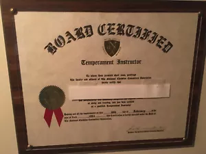 Walnut Finish Certificate Plaque Board with Slide in Plexiglas 11" X 14" Diploma - Picture 1 of 11