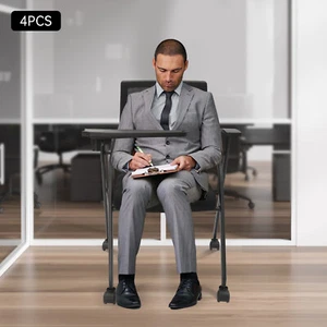 Office Conference Reception Chair Guest Chair Mesh Back Waiting Room Seat 4 Pcs - Picture 1 of 22