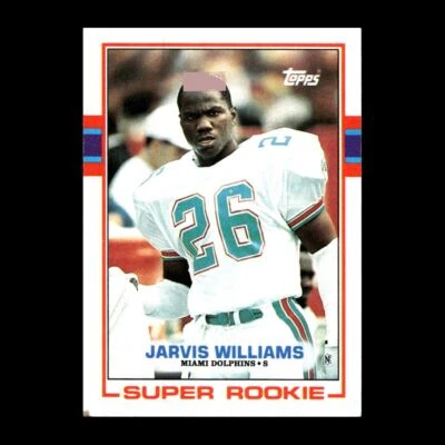 Jarvis Williams 1989 Topps Miami Dolphins #291 Nice Vintage Set! 3 - Image 1 of 2