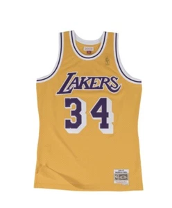 Los Angeles Lakers Shaquille O'Neal Mitchell N Ness NBA Swingman 1996-97 Jersey - Picture 1 of 3