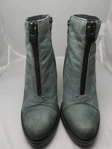 Gray Bronx Clock Out Leather Upper Womens Boots. Heels Size 41M made in portugal - Picture 1 of 9
