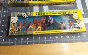 Hong Kong Boxed Cowboy & Indian Adventure Set No 9250 Mount Cowboy Swoppet Like - Picture 1 of 4