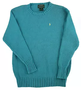 Ralph Lauren Polo Country Cable Knit Sweater Vintage Womens M - Picture 1 of 4