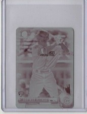 HUNTER RENFROE 2017 Bowman Chrome MINI MAGENTA PRINTING PLATE ROOKIE - 1 of 1