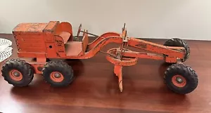 Vintage 1950s Doepke Adams Road Grader Orange Tractor Blade Construction - Picture 1 of 11