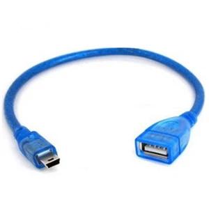 Adaptador de cable macho USB 2.0 hembra a mini USB 5P OTG para tableta de audio de automóvil MP4 - Imagen 1 de 3
