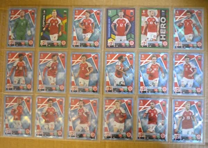 Topps fútbol Euro EM 2024 partido Attax - 21 tarjetas paralelas Dinamarca completas - Imagen 1 de 2