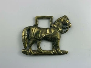 Vintage Brass Medallion Horse Bridle Decoration  - Horse - Facing Right - Picture 1 of 4
