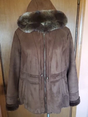 Chaqueta Big Chill para mujer/jr marrón imitación gamuza/piel sintética L/XL Foto 1 de 4