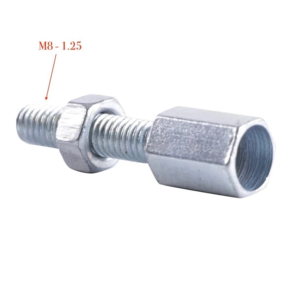 REAR BRAKE / THROTTLE CABLE SLACK ADJUSTER M8-1.25 SCOOTER ATV DIRT BIKE - Image 1 of 1