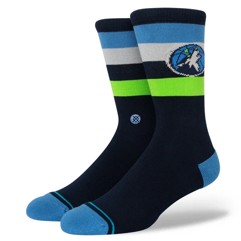Stance Minnesota Timberwolves Stripe Crew Socks Cover