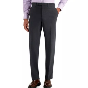 NWT Modern-Fit Bi-Stretch Suit Pants, Charcoal Solid, Men's 30" x 32" - Picture 1 of 4