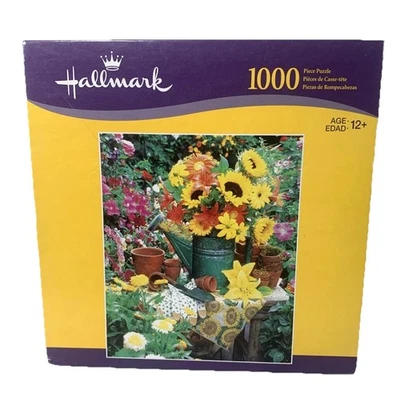 HASBRO HALLMARK ~GARDEN BOUNTY~ 1000 PIECE PUZZLE 20" X 24" 2004 AGE:12+ NISB - Image 1 of 4