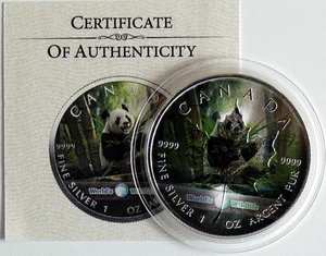 Kanada 5 Dollars 2024 Maple Leaf,  Panda, 1 Oz Silber, 100 Stück - Bild 1 von 4