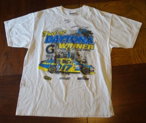 Matt Kenseth Daytona Winner 2012 T-Shirt Mens XL Short Sleeve White AUTOGRAPHED - Picture 1 of 20
