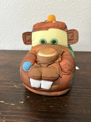 Camión de remolque de felpa suave Disney Pixar Cars Talking & Joking Mater 2011 probado funciona Foto 1 de 4