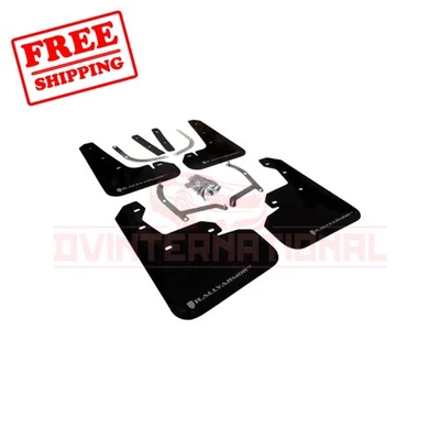 Aba de lama preta Rally Armor com logotipo prata para Subaru Impreza 4/5 portas 2017-18 - Imagem 1 de 3