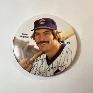 Dave Kingman Chicago Cubs 1970s Signature 3" Button Pinback Pin Vintage - Picture 1 of 3