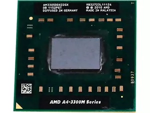AMD A4-3305M 1.90GHZ SOCKET FS1 2-CORE LAPTOP CPU PROCESSOR AM3305DDX22GX - Picture 1 of 1