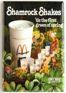 McDonalds Shamrock Shake MAGNET 2" x 3" Refrigerator Locker - Picture 1 of 3