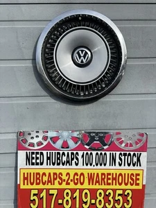 1979-1984 Volkswagen Rabbit Hubcap  1 Used nice OEM Minor Flaws  Stainless. 13” - Picture 1 of 11