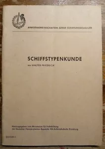Arbeitsgemeinschaften Junge Schiffsmodellbauer Schiffstypenkunde DDR Gebraucht - Bild 1 von 3