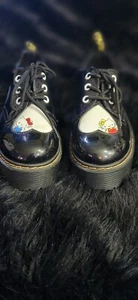 Hello Kitty x Dr. Martens 1461 60 years Anniversary Black Patent Shoes Women's 6 - Picture 1 of 21