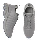$850 BURBERRY AXBURTON GRAY CHECK QUILTED LEATHER LOGO SNEAKERS 10 US 43 ITALY