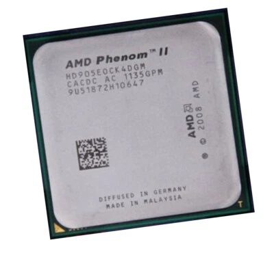 AMD Phenom II X4 905E HD905E0CK4DGM Quad-Core 2.5 GHz Socket AM3 CPU Processors - Image 1 of 3