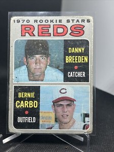 1970 Topps #36  Reds Rookie Stars   Bernie Carbo RC rookie Poor Low Grade