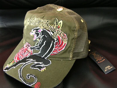 NWT Christian Audigier Ed Hardy baseball denim cap Foto 1 de 2