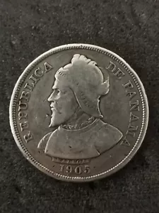 50 CENTESIMOS 1905 ARGENT PANAMA / SILVER - Bild 1 von 2