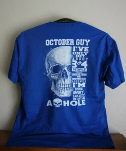 OKTOBER GUY- I'VE ONLY MET 3 OR 4 PEOPLE THAT UNDERSTAND ME...T-Shirt, XL, blau - Bild 1 von 5