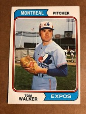 1974 Topps Card #193, Tom Walker, NM-MT, (BIGJ’S), Montreal Expos