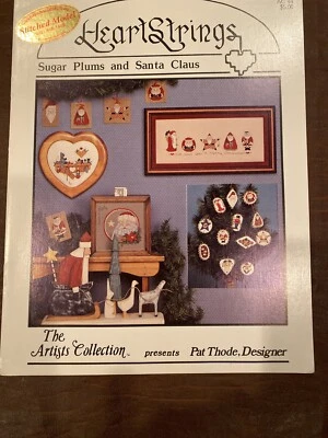 Cross Stitch Pattern Booklet: Sugar Plums and Santa Claus by Heartstrings - Image 1 of 2