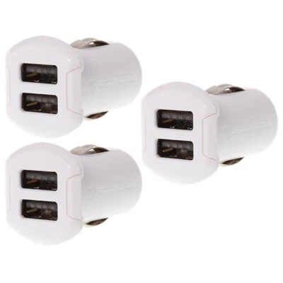 Scosche Revolt 2-Port USB Charger Dual 12W Watt 5V Volt Ports White (Pack of 3) - Image 1 of 4