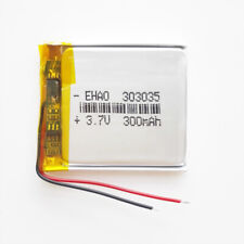 3.7V 300mAh LiPo Li Polymer Rechargeable Battery For MP3 GPS Camera PSP 303035