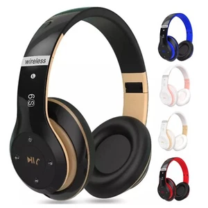 Wireless Bluetooth 5.0 Headphones Headset Over-Ear FM Radio MIC Foldable Headset - Picture 1 of 29