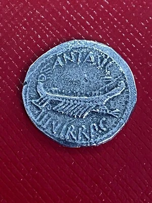 DENARIUS OF MARK ANTHONY MUSEUM SPECIMEN COIN AN 03 LEGIONARY DENARIUS LEG II