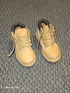 Tinberland 12809 Boots Toddler 6" Wheat Nubuck Waterproof Size 7m - Picture 1 of 7