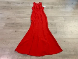 BCBGeneration Maxi abito donna smanicato aderente e svasato formale rosso taglia 0 - Foto 1 di 6