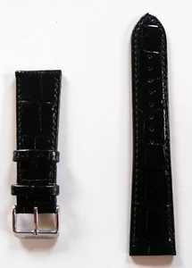 New High Quality Elysee Watch Band Watch Strap Leather Black 24mm E88 - Picture 1 of 2